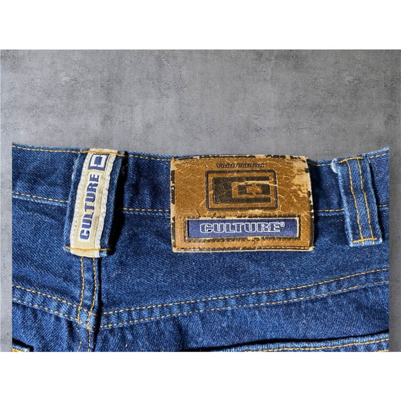 Culture Jeans Y2K Carpenter Denim 30x24.5 Dark Wash Baggy Skater Vintage Utility - Picture 4 of 8